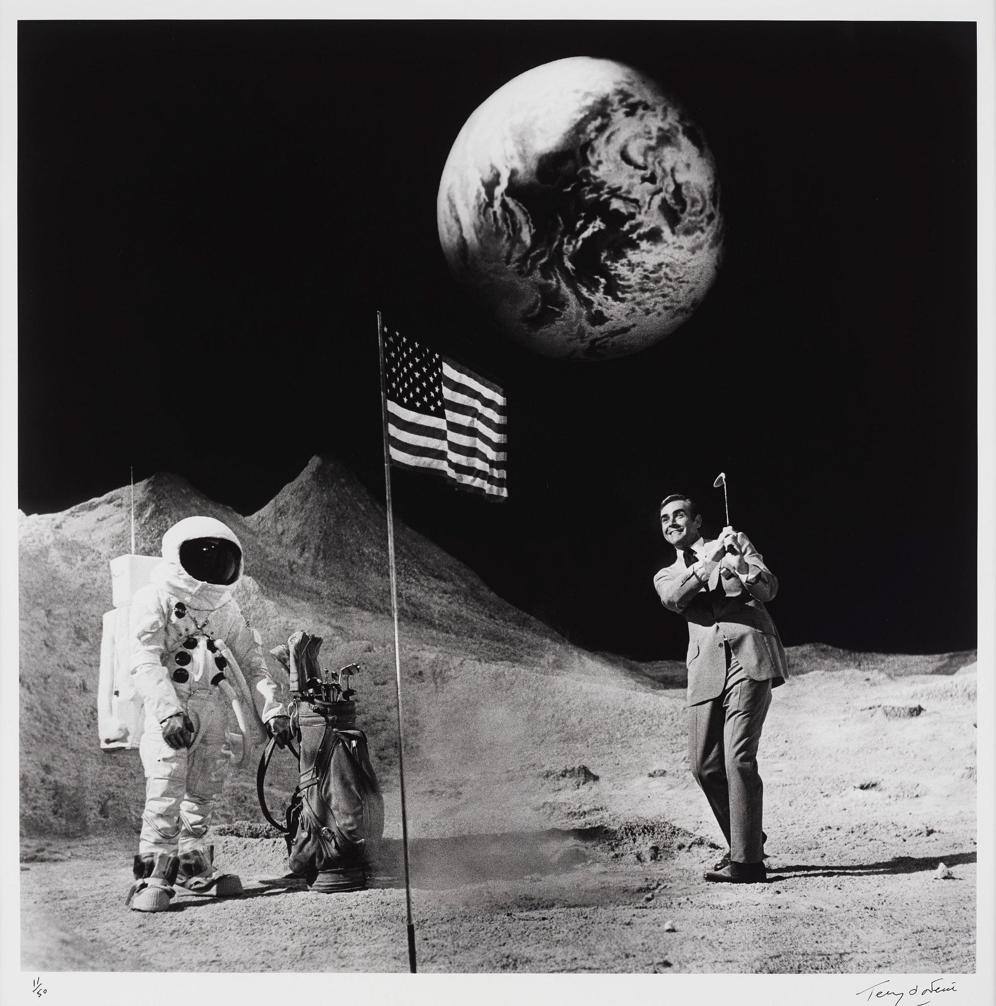Terry O'Neill, "Sean Connery, Bond On The Moon", 1971.
