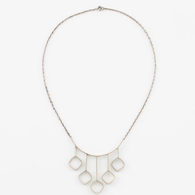 Necklace, silver, Victor Jansson.