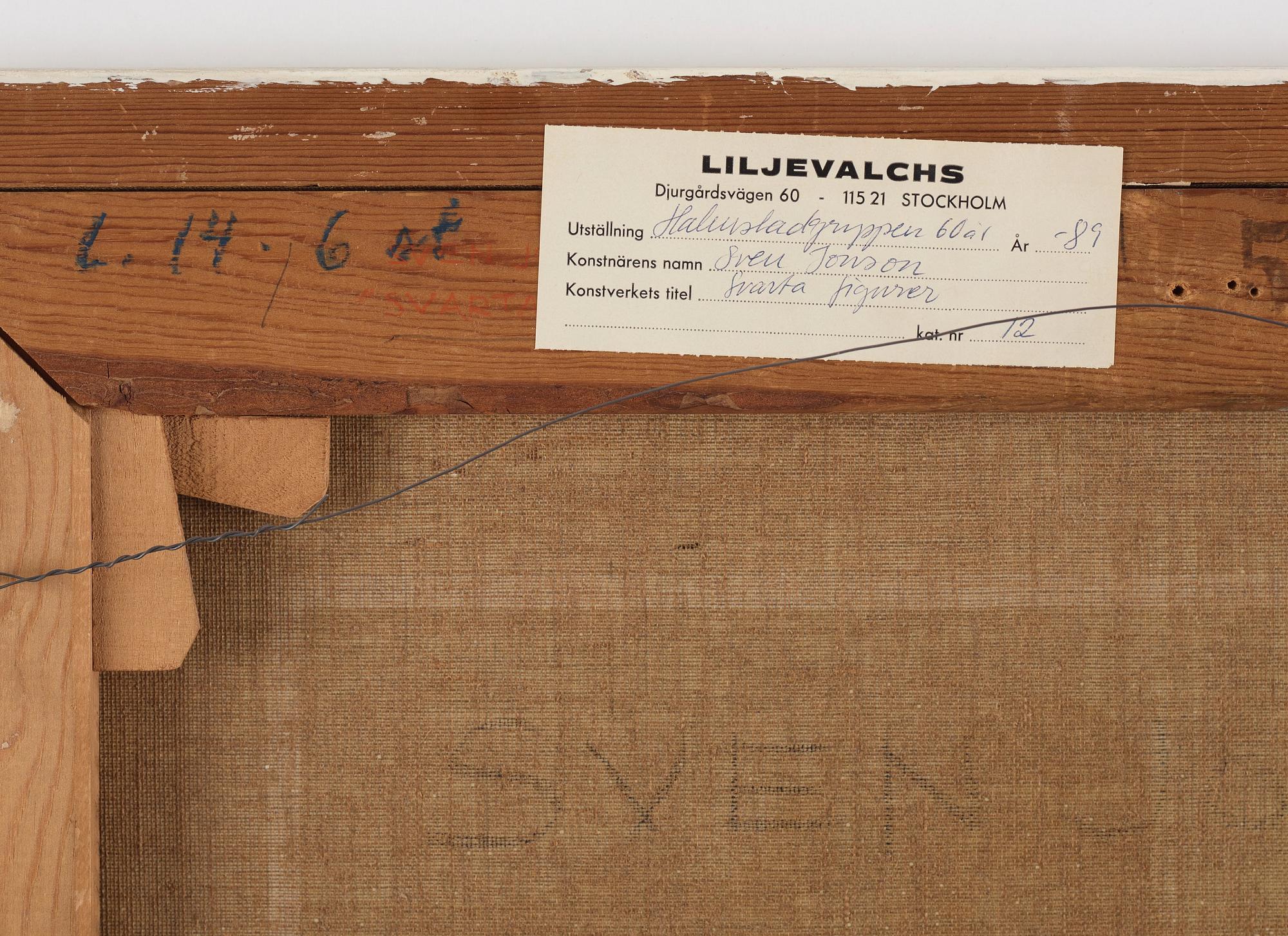 Sven Jonson, "Svarta figurer".