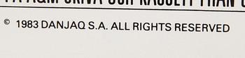 Two Swedish movie posters James Bond "Octopussy", 1983 "Leva och låt dö" (Live and let die)  1973,