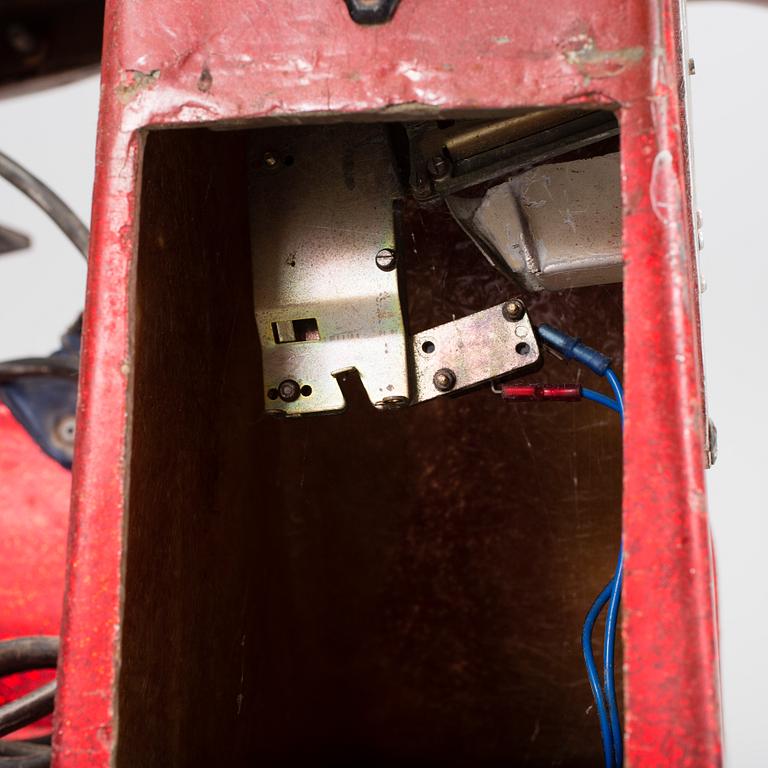 A motorized fiberglass horse probably 1970s.