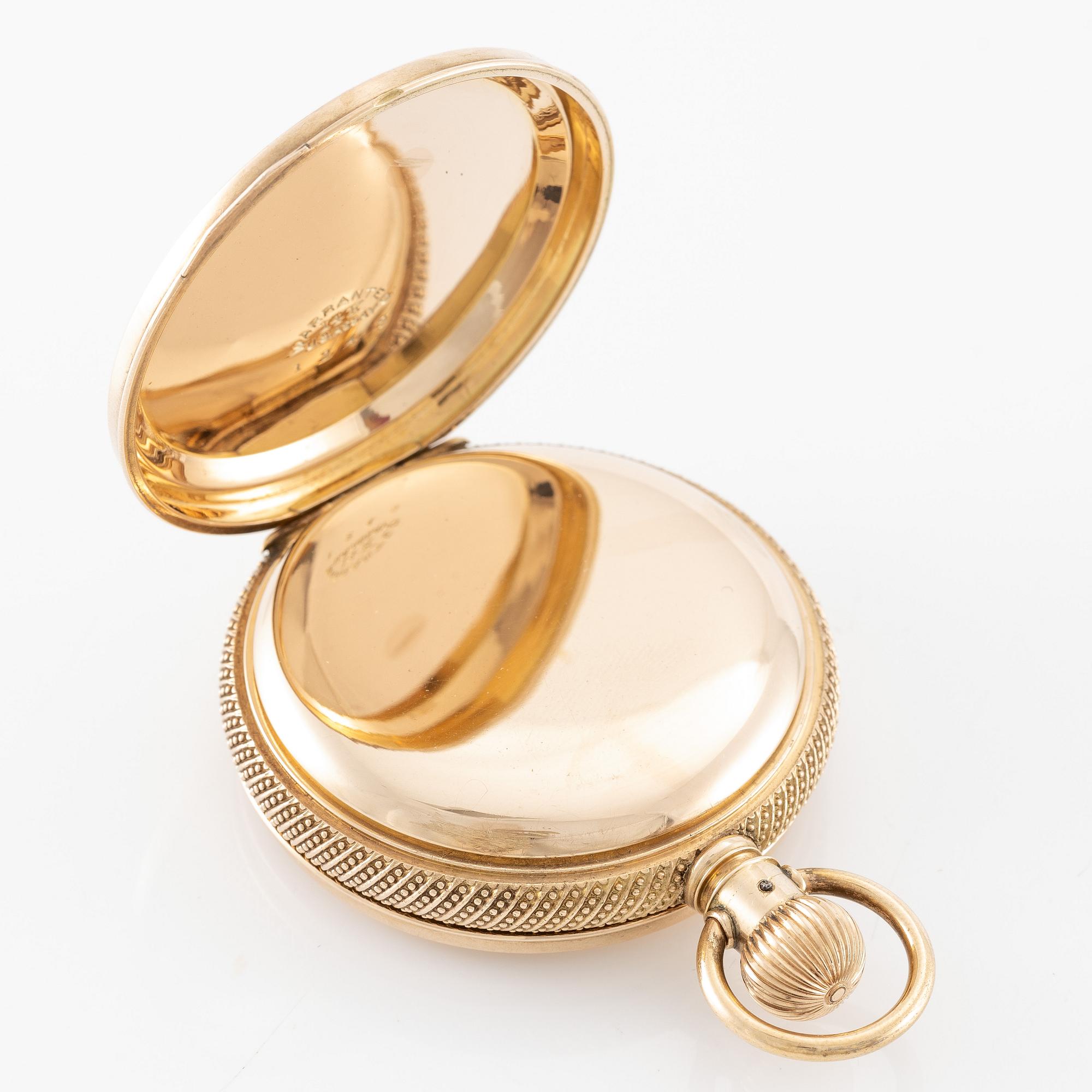 Elgin, pocket watch, hunter, 54 mm.