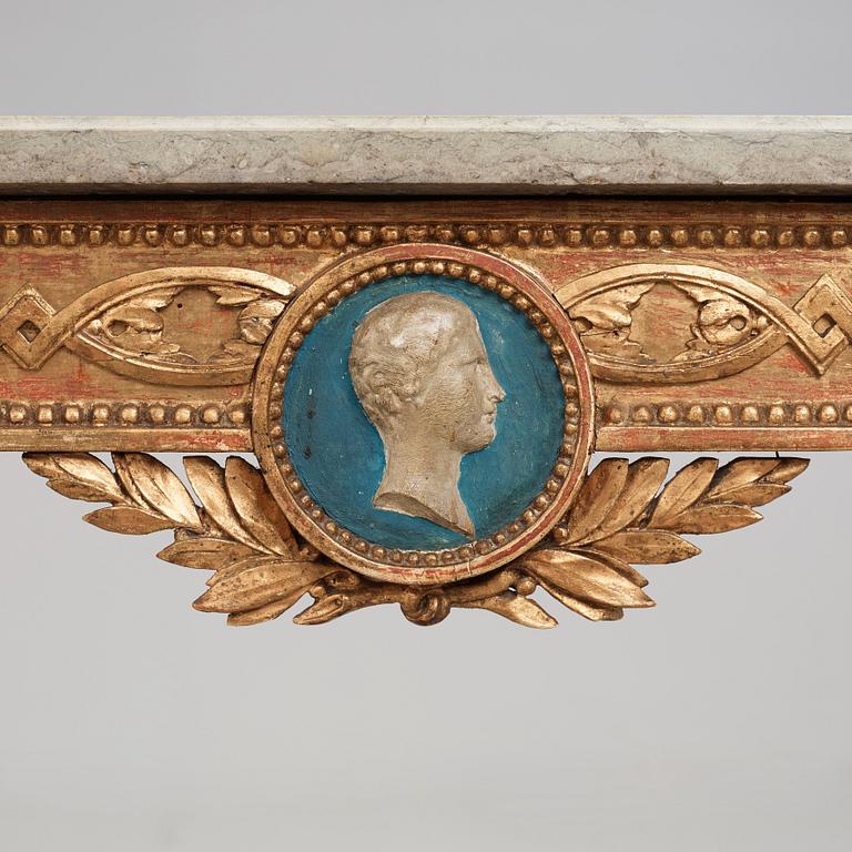 KONSOLBORD, stockholmsarbete, 1700-talets slut, gustavianskt.