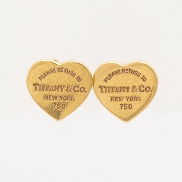 Tiffany & Co, örhängen ett par 18K guld "Return to Tiffany".