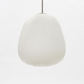 A glass ceiling light, mid 20th Century.