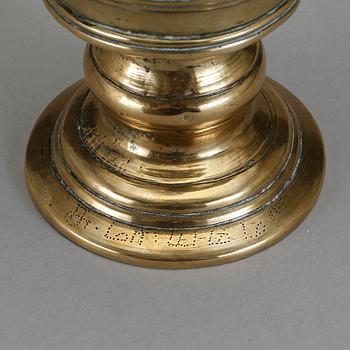 BÄGARE, mässing, 1700/1800-tal.