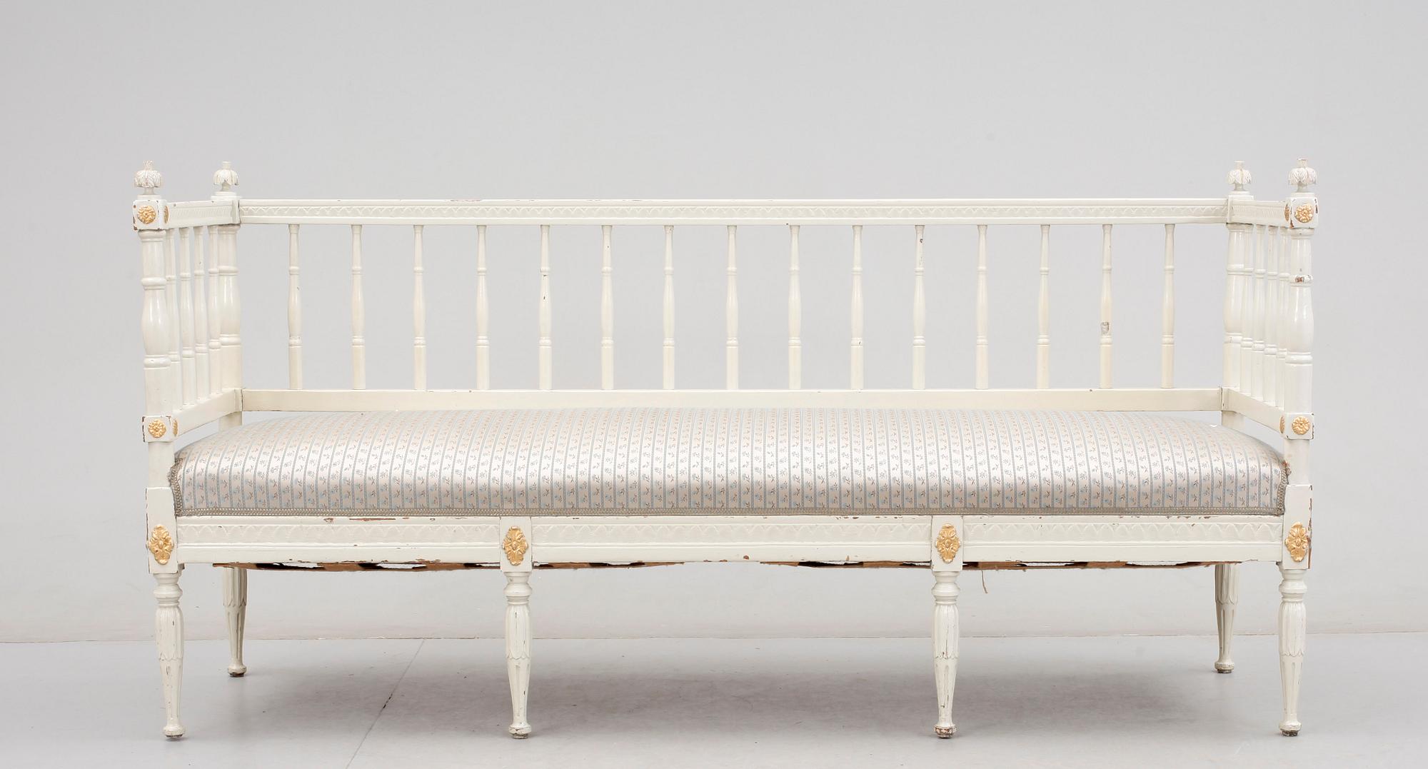 SOFFA, sengustaviansk, omkr 1800.
