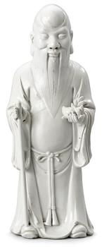 FIGURIN, blanc de chine. Qing dynastin.