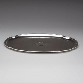 BRICKA, silver, W.A. Bolin, Stockholm 1931, vikt ca 1900 g.
