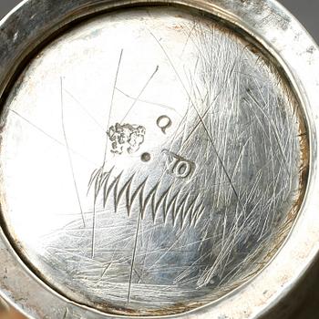 BÄGARE, silver, Nils Orstedt, Norrköping 1774. Vikt ca 96 gram.