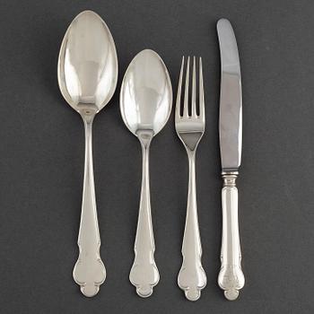 A 40 piece 1940s/1950s 'Disa' silver flatware service, MGAB.