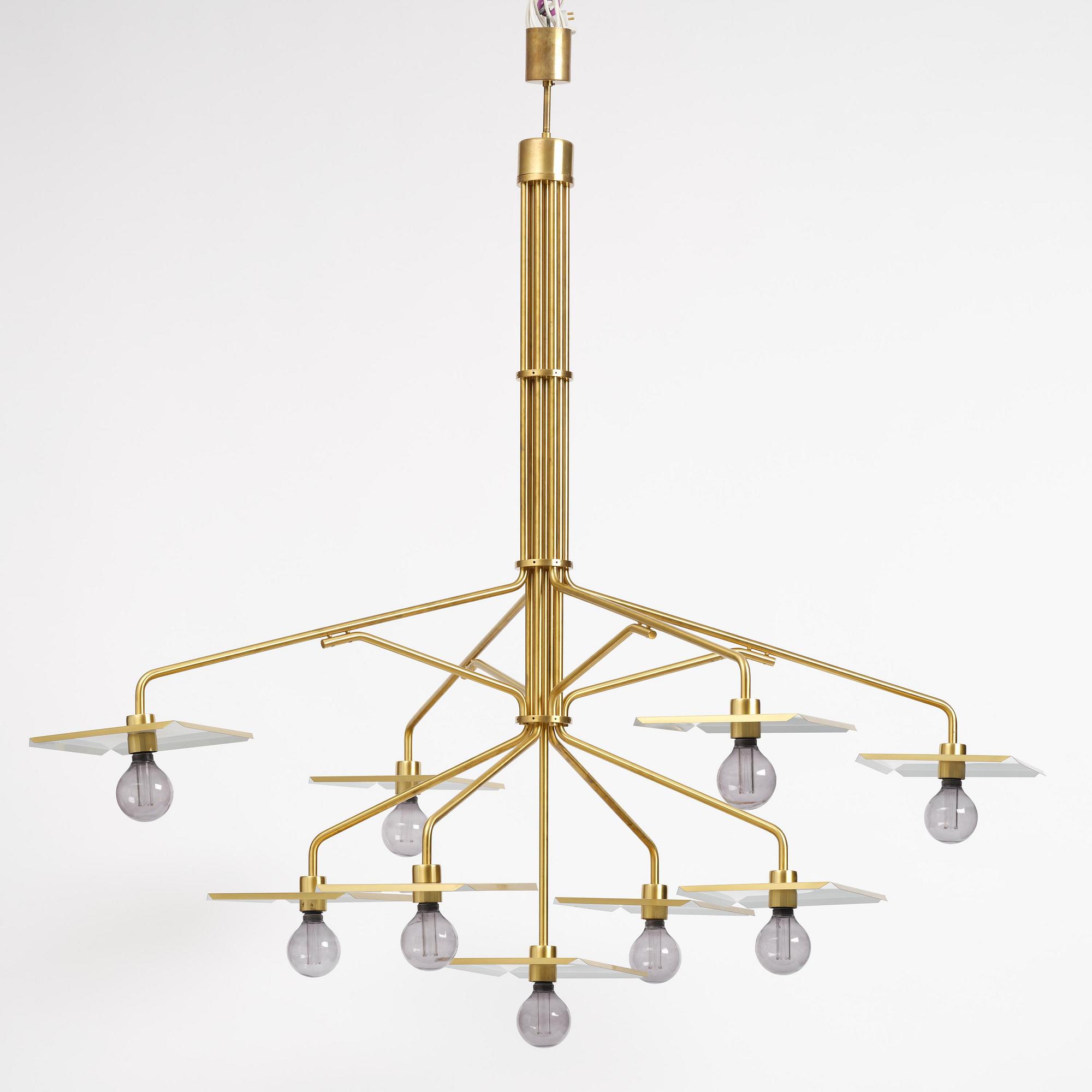 Hans-Agne Jakobsson, an imposing chandelier model C 2504, Hans-Agne Jakobsson AB, Markaryd, 1970s–80s.