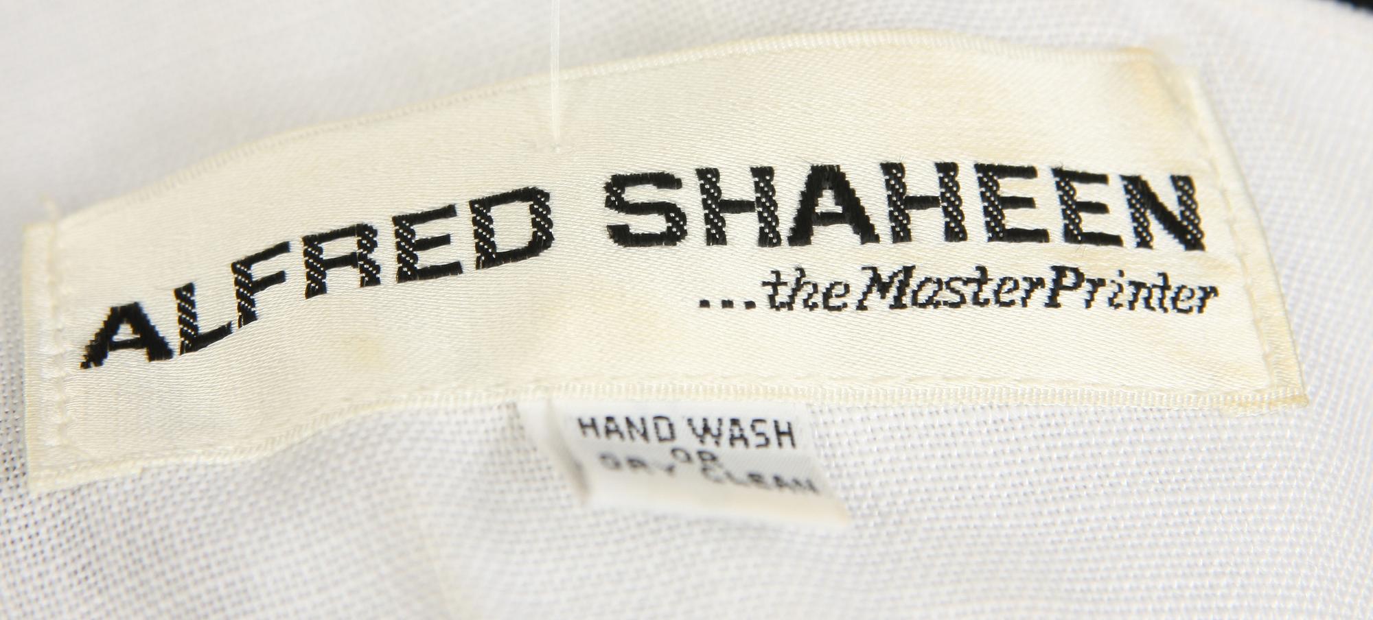 KLÄNNING, märkt Alfred Shaheen, 1900-tal.