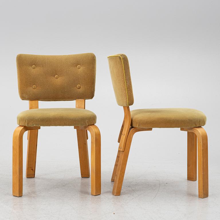 Alvar Aalto, Chairs, 7 pcs, model 62 for O.Y. Huonekalu- ja Rakennustyötehdas A.B. mid-20th century.