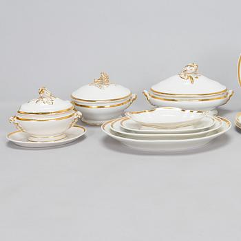 A 117-piece dinner service, some dishes marked Pirkenhammer, early 20th century.