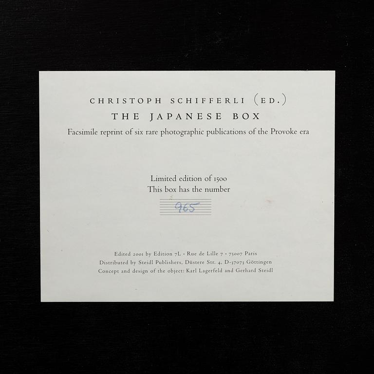 The Japanese Box, Facsimile Reprint of Six Rare Photographic Publications of the Provoke Era.