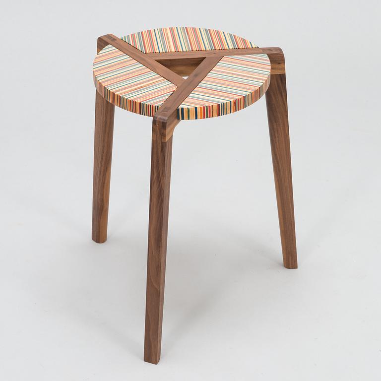 ALEKSI PUUSTINEN, Stool, signed and numbered.