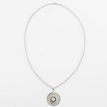 Tapio Wirkkala, pendant with chain "Silvermoon", sterling silver, for Kultakeskus.