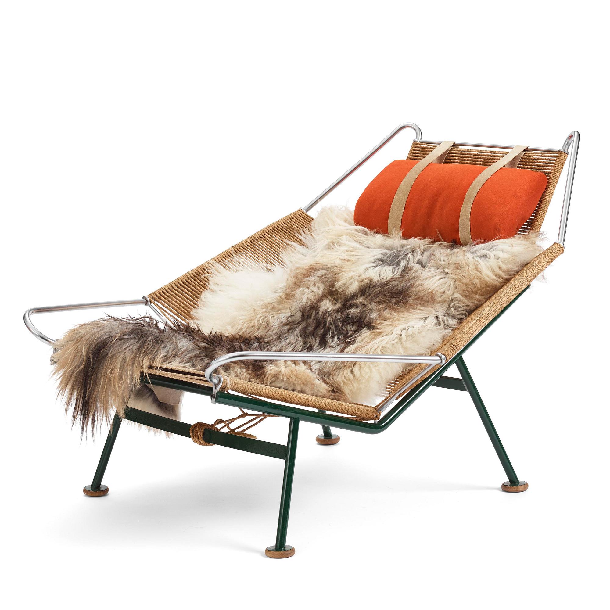 Hans J. Wegner, fåtölj, "Flag Halyard", Getama, Danmark, 1950-60-tal.