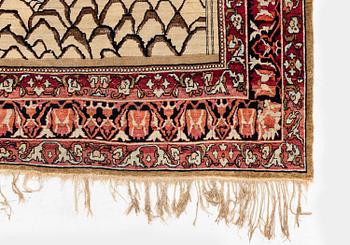 Matta, antik Kirman Laver, Södra Persien, ca 205 x 116 cm.