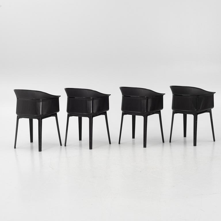 Ronan & Erwan Bouroullec, a set of four 'Papyrus' chairs, Kartell, Italy.