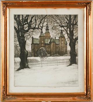 NICOLAJ HAMMER, etsning, signerad.