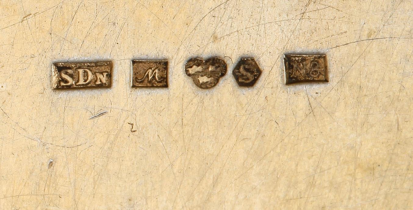 PARTI SILVER, 4 delar, b.la. C G Hallberg, Stockholm. Totalvikt 765.