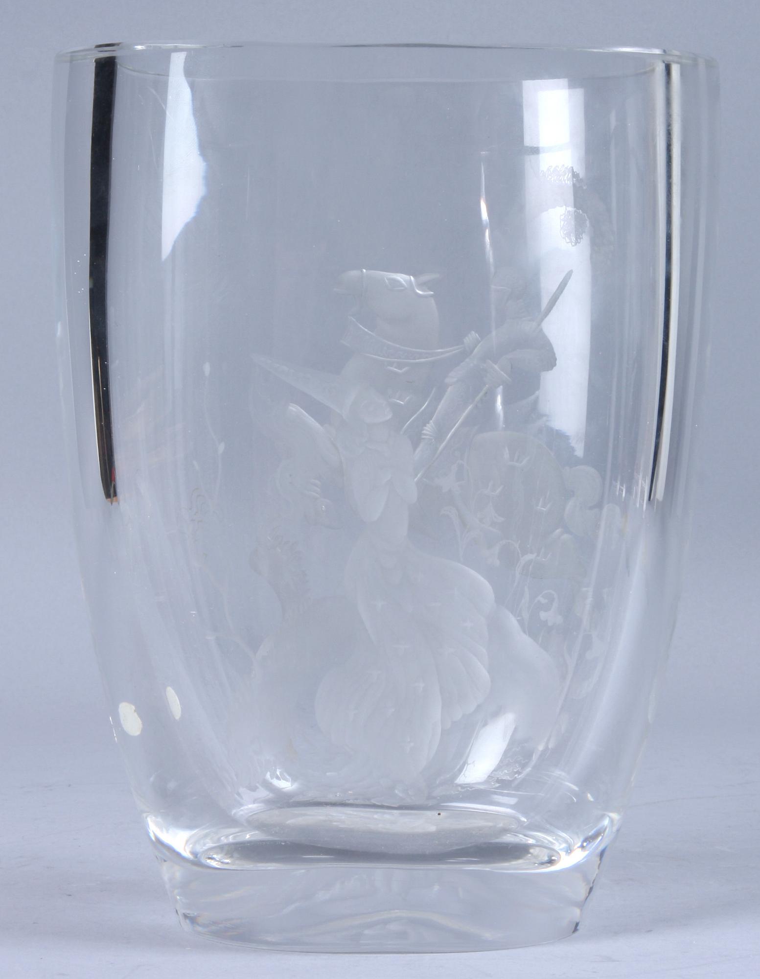 VAS, glas, sign Kjellander.