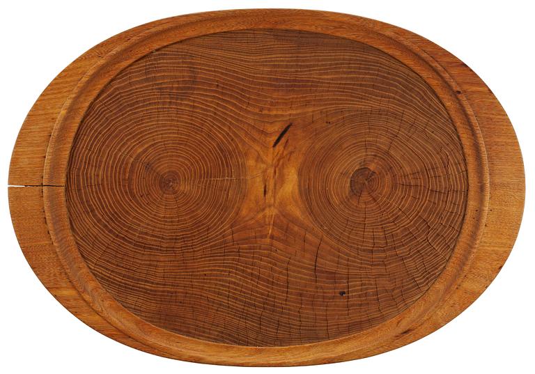 A Carl-Axel Acking elm tray/dish executed from an elm tree taken from the family garden.