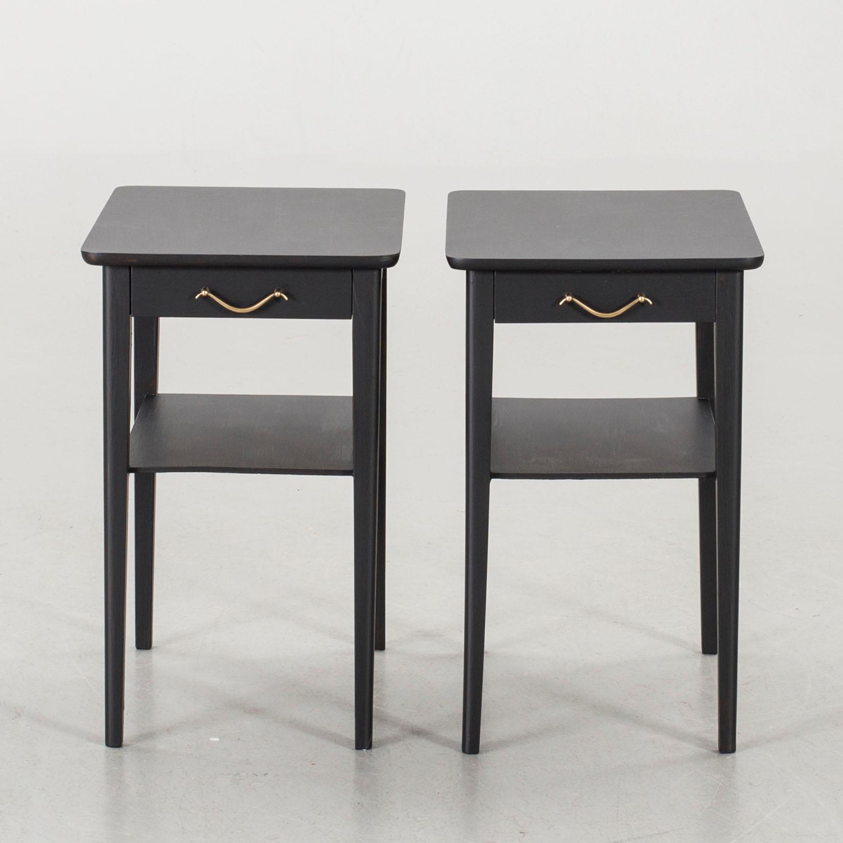 NATTDUKSBORD, ett par, 1950-tal.