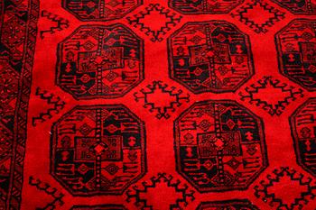 An Afghan rug, old, ca 280 x 210 cm.