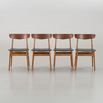 4 pcs of chairs, Denmark, Late 20th century,