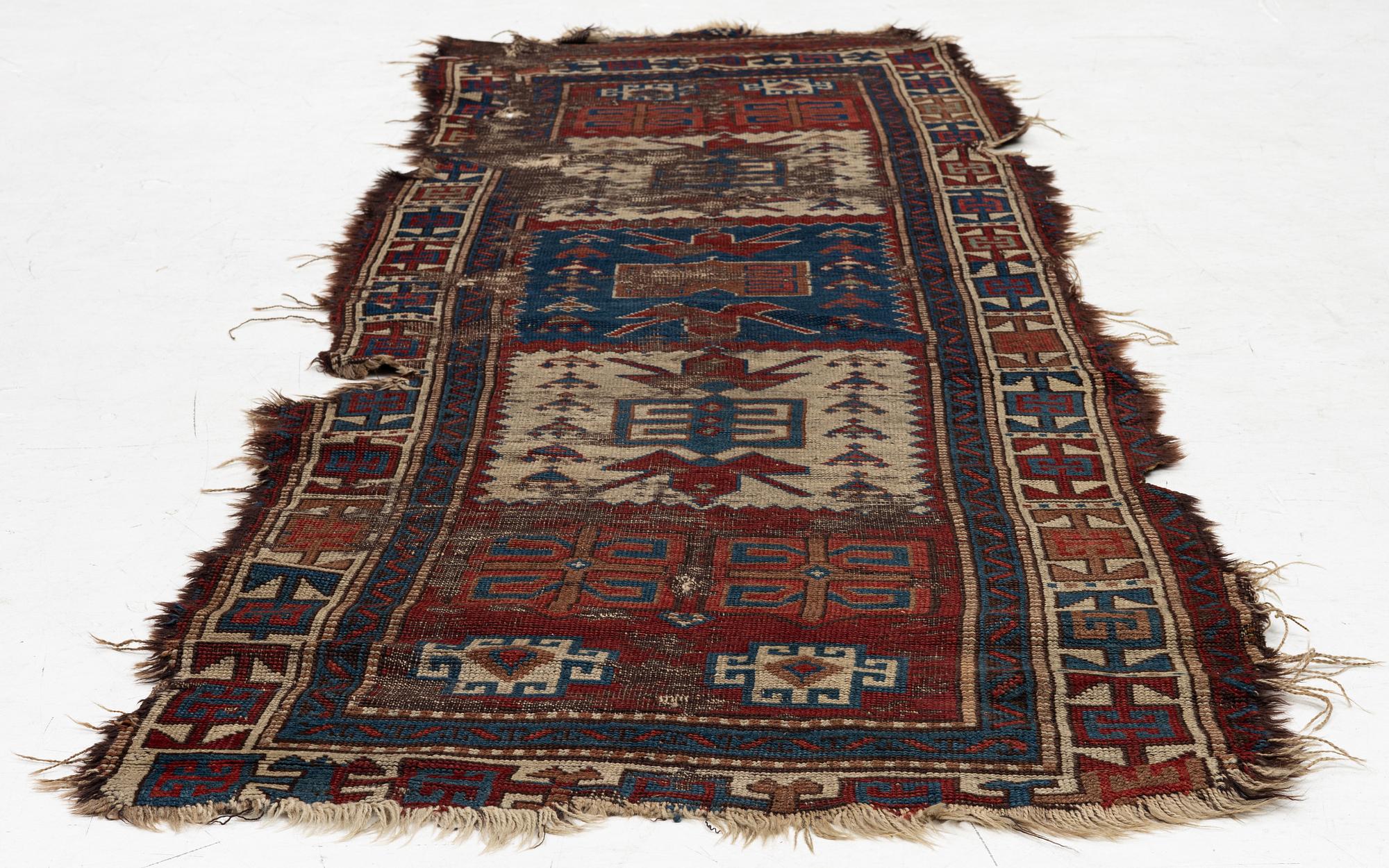 A, antique Shavak fragment, Tunceli region, eastern Anatolia, approx. 270 x 95 cm.