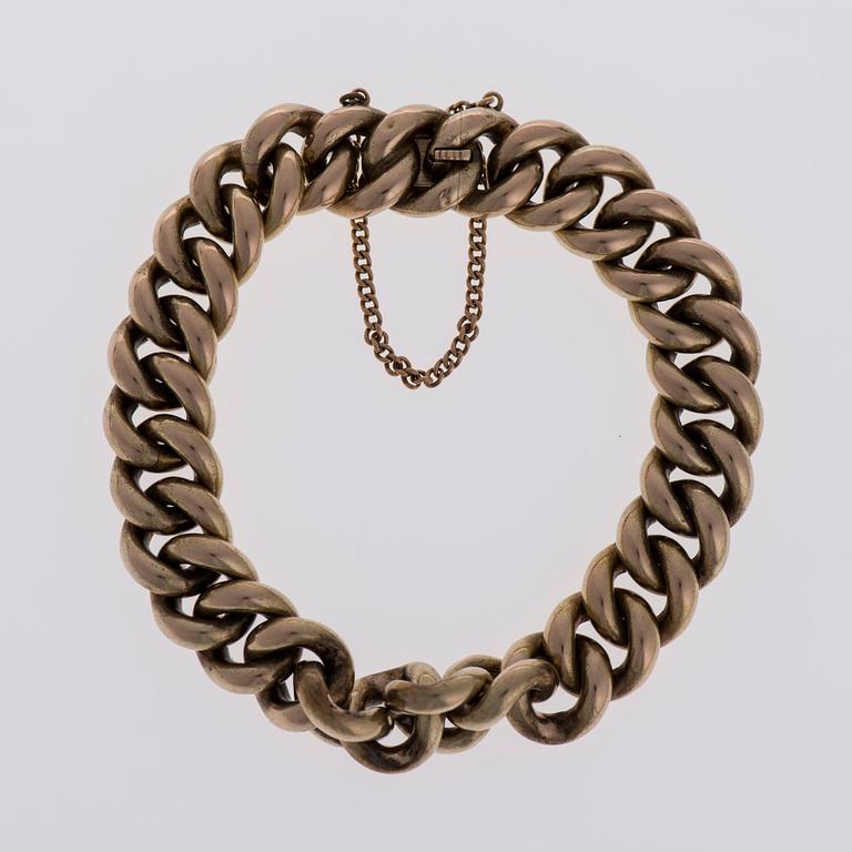 ARMBAND, 14K guld (56). Aleksandr Karpov, St. Petersburg, sekelskiftet 1800 / 1900.