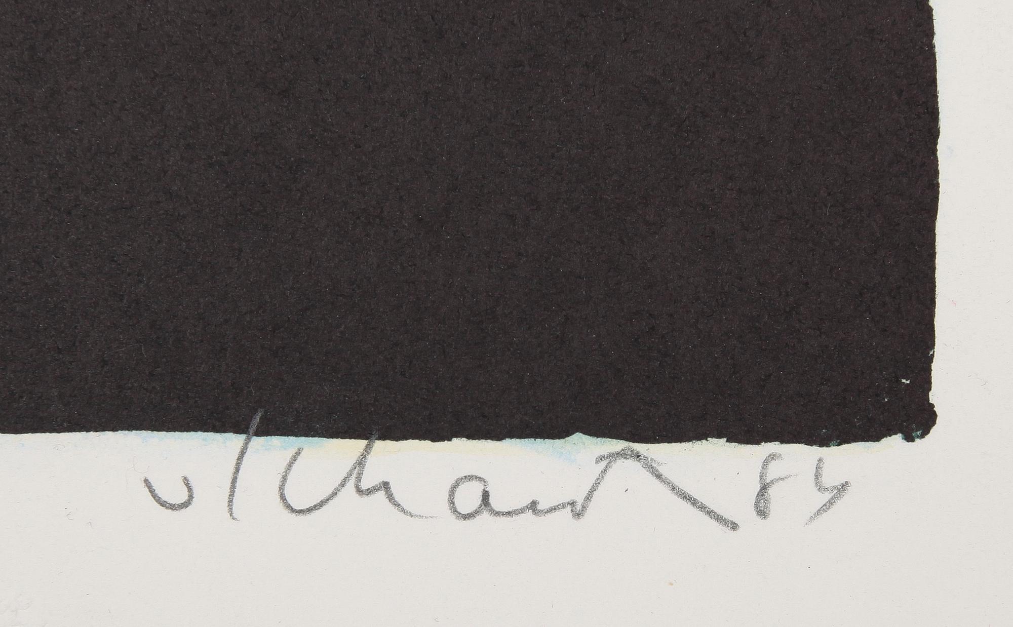 PHILIP VON SCHANTZ, färglitografi, signerad, daterad 84 och numrerad 123/170.