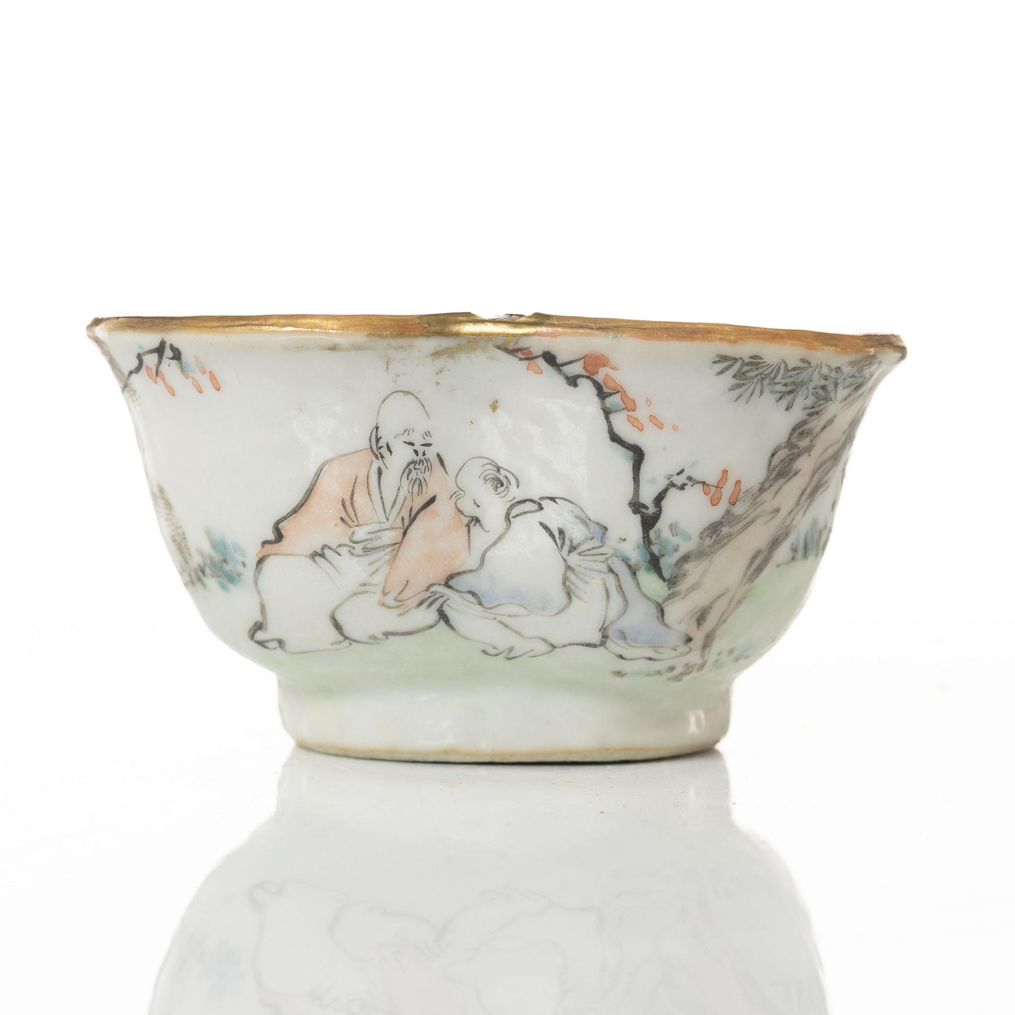 A group of  Chinese famille rose porcelain, around 1900.