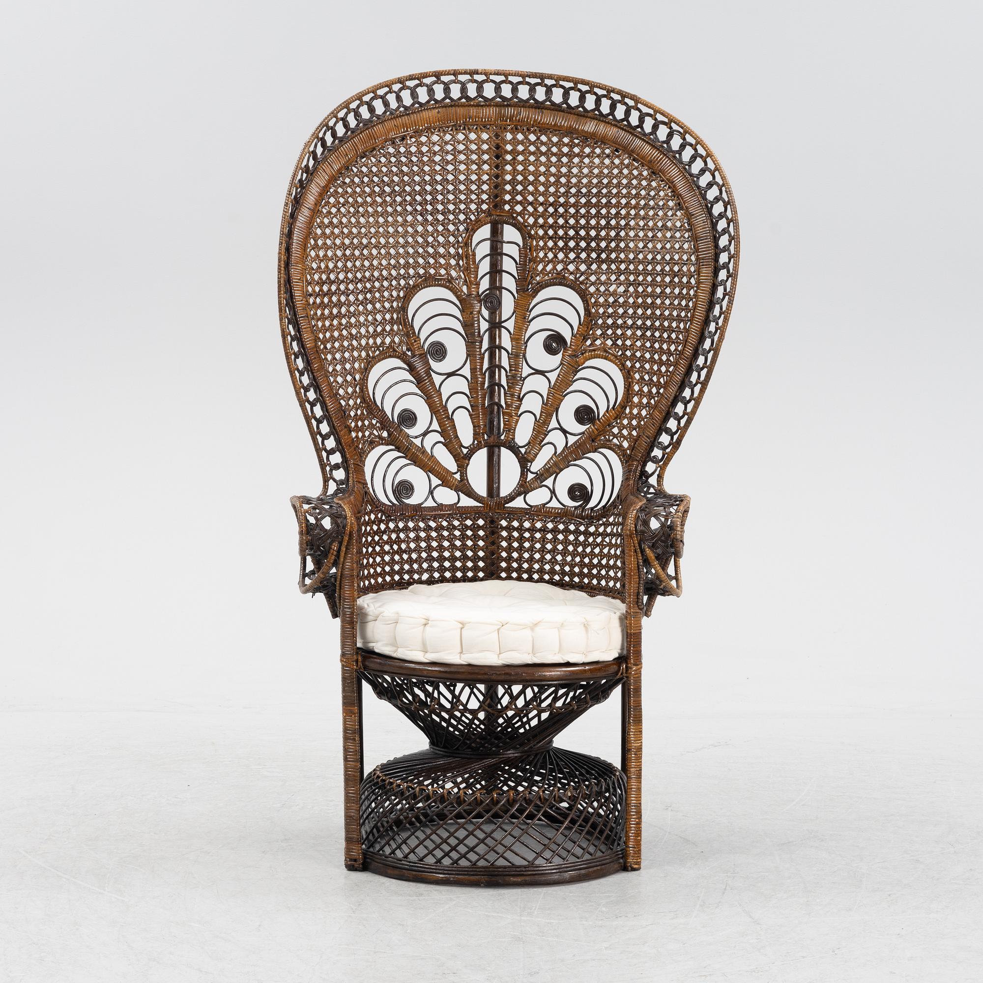 Påfågelstol, 1970-80-tal.