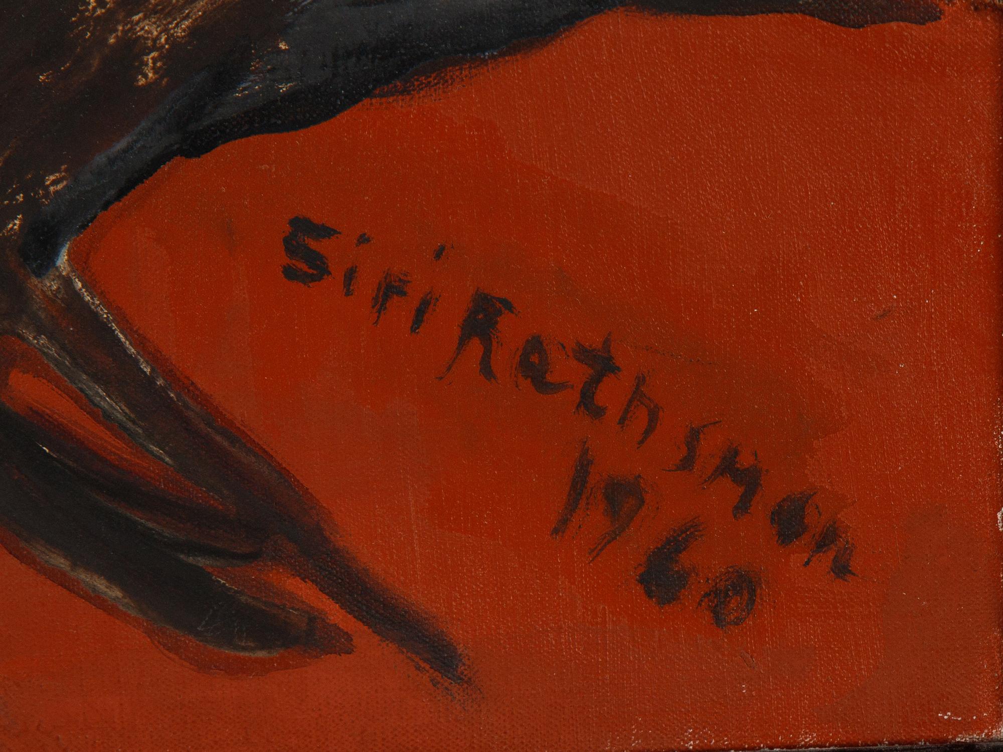 Siri Rathsman, oil on canvas, signerad and dated 1960.