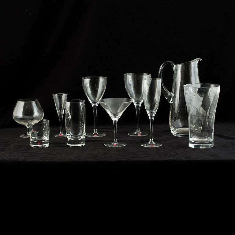 Glasservis, 94 delar. Märkt Christineholm, Bohemian Chrystal.