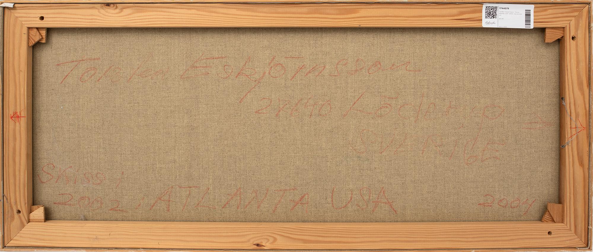Torsten Esbjörnsson, "Skiss i Atlanta USA" 2004, olja på duk.