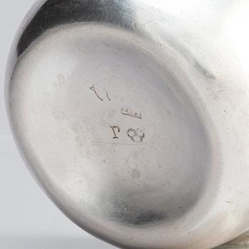 A Swedish 18th century parcel-gilt silver tumbler, mark of Erik Niklas Thomé, Stockholm 1773.