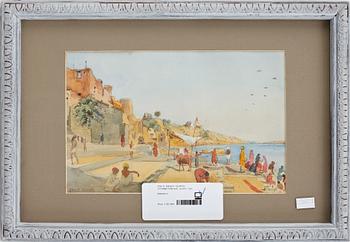 Ernest George · ERNEST GEORGE, akvarell, sign.