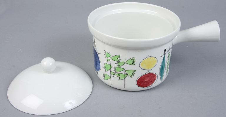 SERVISDELAR, 4 delar, flintgods, "Picknick", Marianne Westman, Rörstrand.