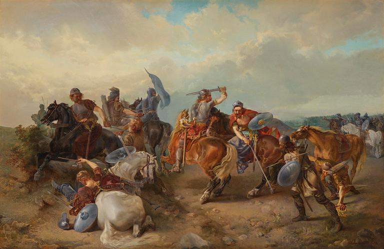 Oskar Leonard Andersson, Bataljscen.