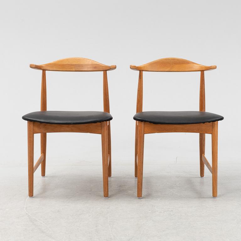A pair of oak 'Danske' armchairs by Erik Wørts for Ikea, 1960s.