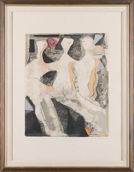 MARINO MARINI, färgetsning och akvatint, signerad och numrerad 23/75.