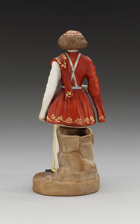 A Russian bisquite figure of 'Imerete', Gardner, Dimitrovsk Porcelain Factroy, 1920's.