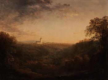 1043. Carl Johan Fahlcrantz, Landscape with church.