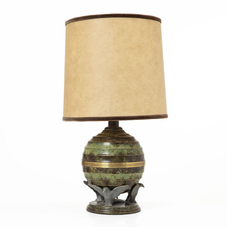 An Art Deco table lamp, 1920s/30s.