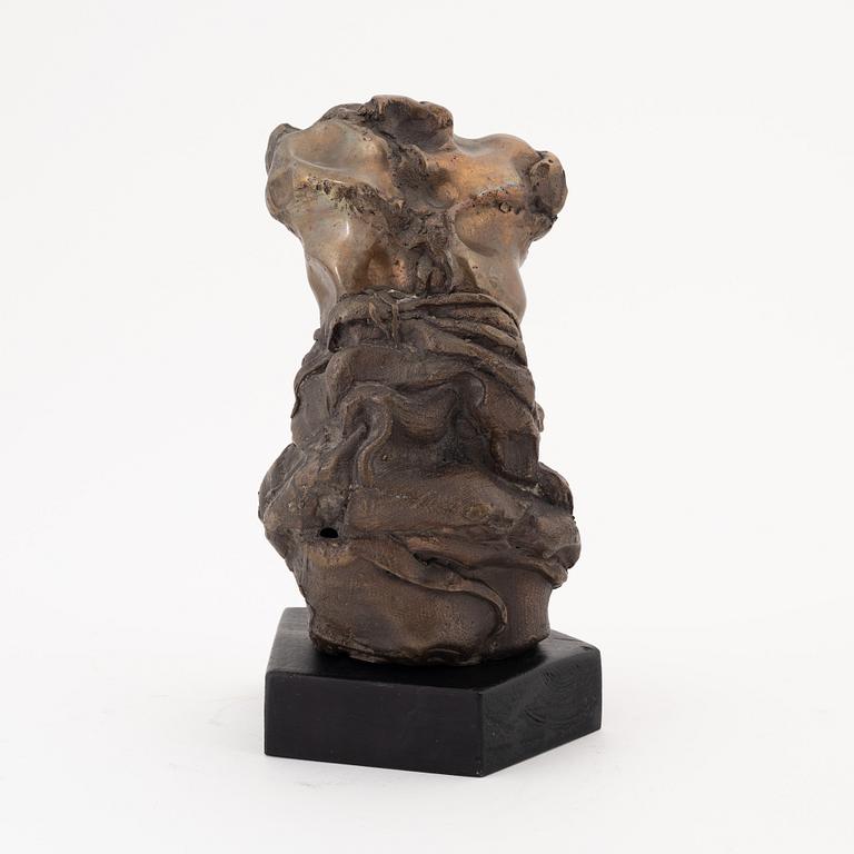 Wieslaw Janasz, a bronze sculpture, signed on wooden base.